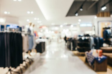 Arkaplan için mağaza içi soyut bulanıklık ve odaklanmış alışveriş merkezi