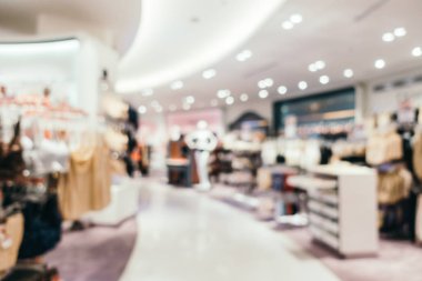 Arkaplan için mağaza içi soyut bulanıklık ve odaklanmış alışveriş merkezi