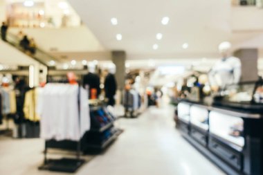 Arkaplan için mağaza içi soyut bulanıklık ve odaklanmış alışveriş merkezi