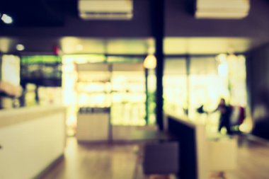 Soyut bulanıklık ve ufuk kafe ve Restoran iç arka planı için