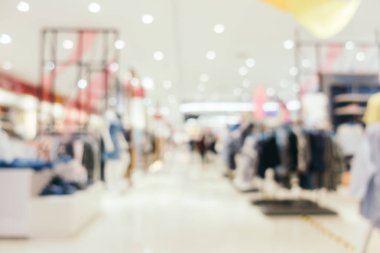 Arkaplan için mağaza içi soyut bulanıklık ve odaklanmış alışveriş merkezi