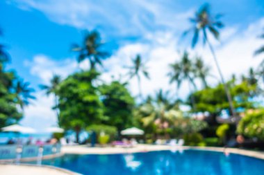 Bulanıklık ve lüks otel ufuk açık yüzme havuzunda soyut ve tatil seyahat ve tatil için tatil