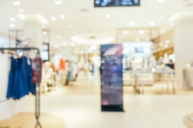 Bulanıklık bokeh ve ufuk alışveriş merkezi Mağazası iç arka planı için