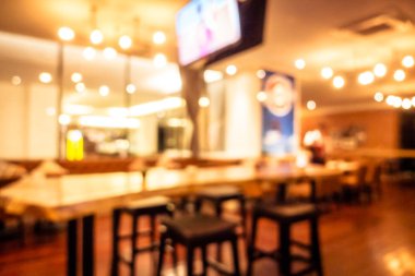 Soyut bulanıklık ve ufuk restoran ve kafe iç arka plan ve yüzey için