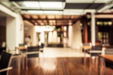 Soyut bulanıklık ve ufuk restoran ve kafe iç arka planı için