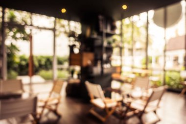 Soyut bulanıklık ve ufuk restoran ve kafe iç arka planı için
