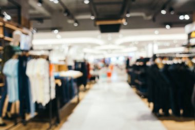 Arkaplan için mağaza içi soyut bulanıklık ve odaklanmış alışveriş merkezi