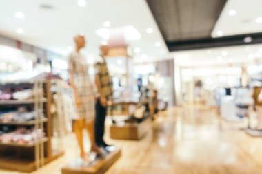 Arkaplan için mağaza içi soyut bulanıklık ve odaklanmış alışveriş merkezi