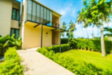 Soyut bulanıklık ve seyahat ve tatil için otel ve tatil arka plan defocused