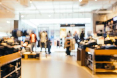 Bulanıklık bokeh ve ufuk alışveriş merkezi Mağazası iç arka planı için