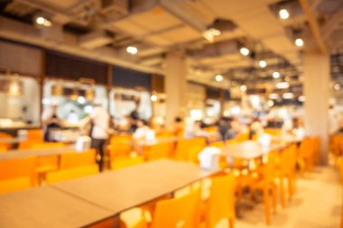 Soyut bulanıklık ve ufuk restoran ve kafe iç arka plan - Vintage filtre için