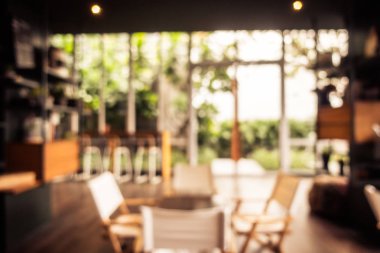Soyut bulanıklık ve ufuk restoran ve kafe iç arka planı için