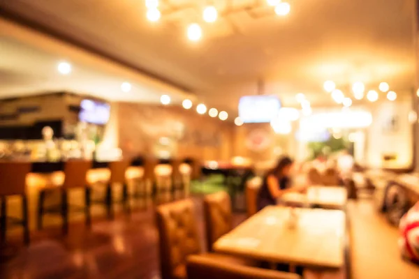 Abstract Blur Defocused Restaurant Coffee Shop Interior Background Surface — Stock Photo, Image