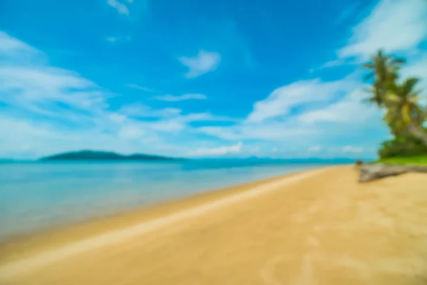 Abstract Blur Defocused Tropical Beach Sea Coconut Palm Tree Background — Stock Photo, Image