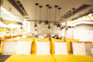 Soyut bulanıklık ve ufuk restoran ve kafe iç arka planı için