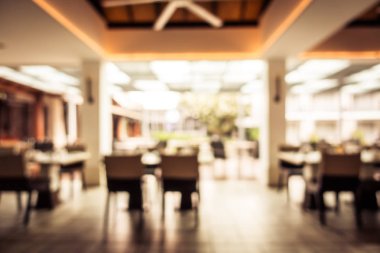 Soyut bulanıklık ve ufuk restoran ve kafe iç arka planı için