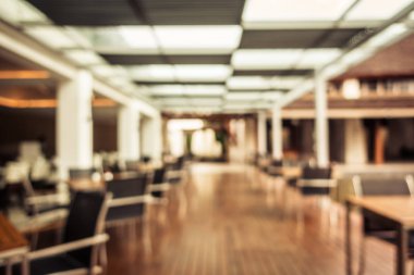 Soyut bulanıklık ve ufuk restoran ve kafe iç arka planı için