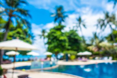 Bulanıklık ve lüks otel ufuk açık yüzme havuzunda soyut ve tatil seyahat ve tatil için tatil