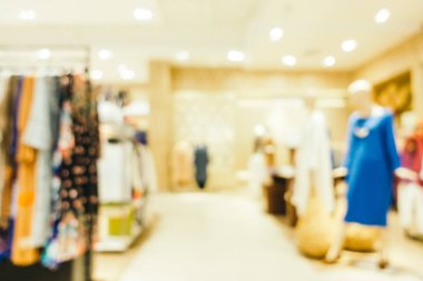 Bulanıklık bokeh ve ufuk alışveriş merkezi Mağazası iç arka planı için