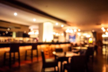Soyut bulanıklık ve ufuk restoran ve kafe iç arka plan ve yüzey için