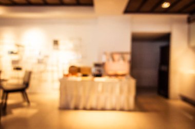 Soyut bulanıklık ve ufuk restoran ve kafe iç arka planı için