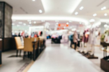 Arkaplan için mağaza içi soyut bulanıklık ve odaklanmış alışveriş merkezi
