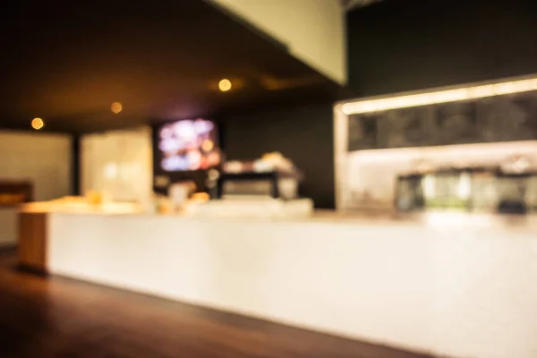 Abstract Blur Defocused Restaurant Coffee Shop Interior Background — Stock Photo, Image