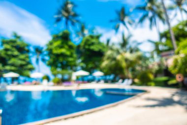 Bulanıklık ve lüks otel ufuk açık yüzme havuzunda soyut ve tatil seyahat ve tatil için tatil