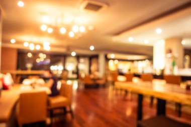 Soyut bulanıklık ve ufuk restoran ve kafe iç arka plan ve yüzey için