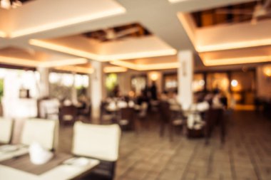 Soyut bulanıklık ve ufuk restoran ve kafe iç arka planı için