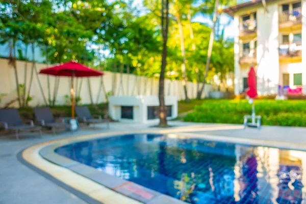 抽象的なぼかし ホテルとリゾート旅行や休暇のための多重美しい屋外スイミング プール — ストック写真