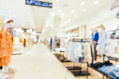 Bulanıklık bokeh ve ufuk alışveriş merkezi Mağazası iç arka planı için