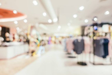 Arkaplan için mağaza içi soyut bulanıklık ve odaklanmış alışveriş merkezi