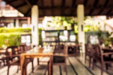 Soyut bulanıklık ve ufuk restoran ve kafe iç arka plan ve yüzey için