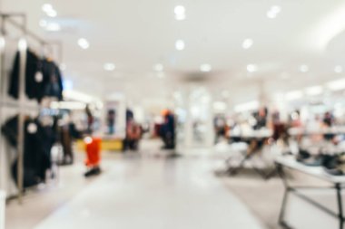 Arkaplan için mağaza içi soyut bulanıklık ve odaklanmış alışveriş merkezi