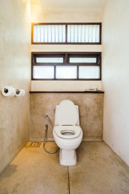 Beyaz kase koltuk dekorasyon banyo iç