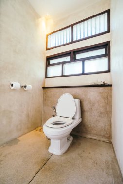 Beyaz kase koltuk dekorasyon banyo iç