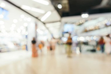 Arkaplan için mağaza içi soyut bulanıklık ve odaklanmış alışveriş merkezi