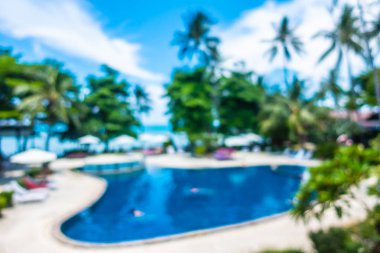 Bulanıklık ve lüks otel ufuk açık yüzme havuzunda soyut ve tatil seyahat ve tatil için tatil