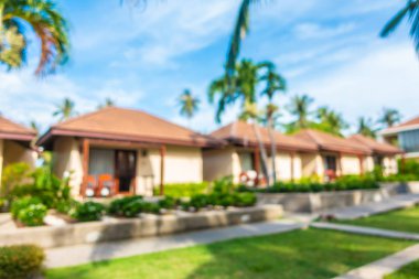 Soyut bulanıklık ve ufuk lüks hotel and resort tatil için seyahat ve arka plan tatil