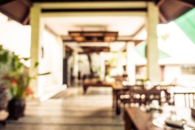 Soyut bulanıklık ve ufuk restoran ve kafe iç arka plan ve yüzey için