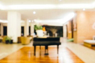 Soyut bulanıklık ve otel lobisinde defocused ve arka plan ve yüzey için iç çare
