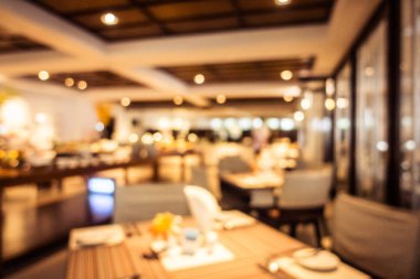 Soyut bulanıklık ve ufuk restoran ve kafe iç arka planı için
