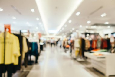 Arkaplan için mağaza içi soyut bulanıklık ve odaklanmış alışveriş merkezi