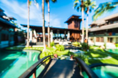 Seyahat ve tatil için güzel otel ve tatil arka plan bulanıklık