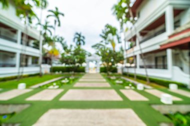 Seyahat ve tatil için güzel otel ve tatil arka plan bulanıklık