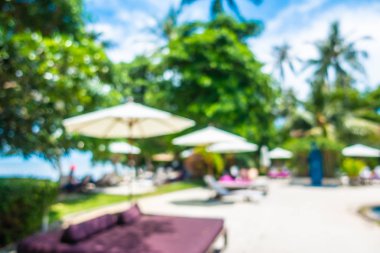 Bulanıklık ve lüks otel ufuk açık yüzme havuzunda soyut ve tatil seyahat ve tatil için tatil