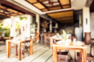 Soyut bulanıklık ve ufuk restoran ve kafe iç arka plan ve yüzey için