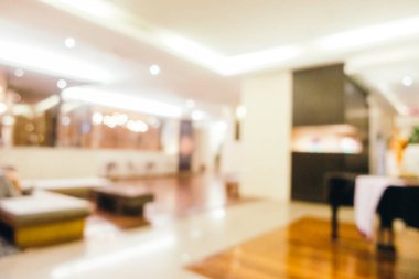 Soyut bulanıklık ve otel lobisinde defocused ve arka plan ve yüzey için iç çare