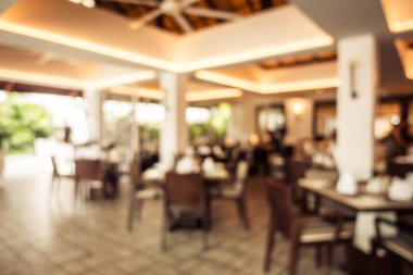 Soyut bulanıklık ve ufuk restoran ve kafe iç arka planı için
